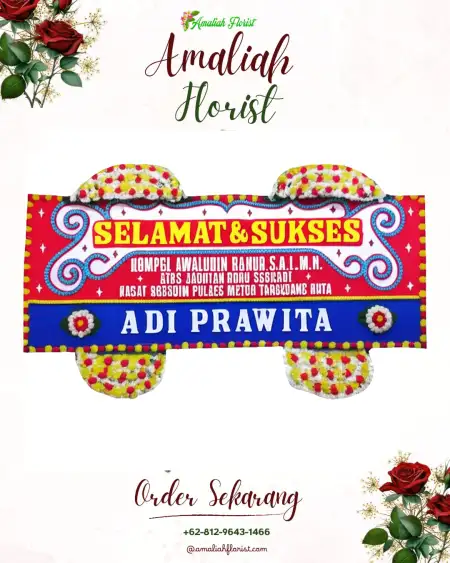 Papan Bunga Ucapan Selamat Sawo